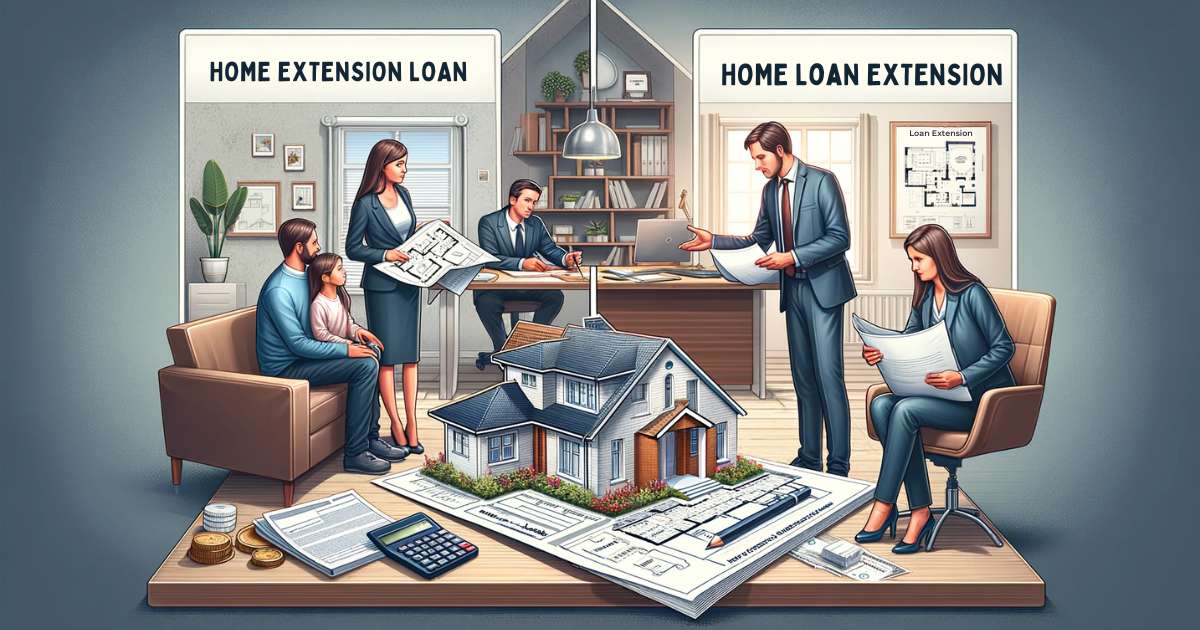 difference between home extension loan and home loan extension
